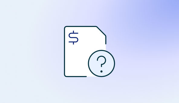 bill with question icon