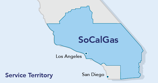 SoCalGas Service Territory Map